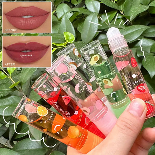 1PC Transparent Lip Gloss Clear Oil New Lip Glaze Velvet Matte Balm Lip Moisturizing Sexy Liquid Air Fruit Cute Plumper O6C3